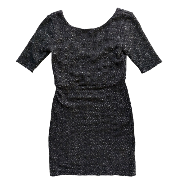 Free People Lady Pucker Scoop Black Bodycon Dress size small - Picture 3 of 15